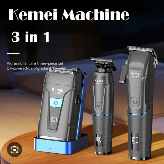 مجموعة الحلاقة الاحترافية للرجال Kemei KM-2375